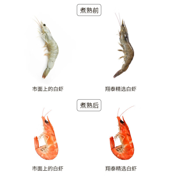 翔泰 海南对虾/白虾300g 20-25只/盒 生鲜 虾类 火锅  海鲜水产 光明服务菜管家商品 