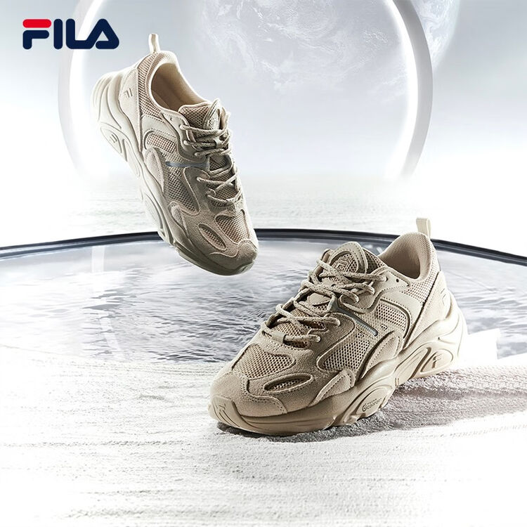斐乐（FILA）跑步鞋老爹鞋男子跑步鞋MARSⅡ火星二代情侣款复古运动鞋休闲鞋 驼丝锦-DO-F12M131116F 42.5【图片 价格 ...