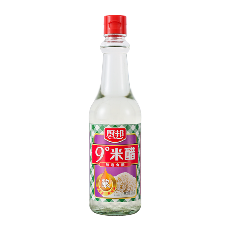 廚邦 米醋  9°米醋 大米釀造食醋 涼拌調味 泡菜泡豆 420ml 光明服務菜管家商品