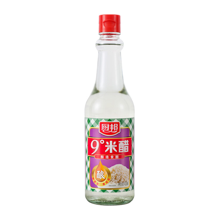 廚邦 米醋  9°米醋 大米釀造食醋 涼拌調味 泡菜泡豆 420ml 光明服務菜管家商品
