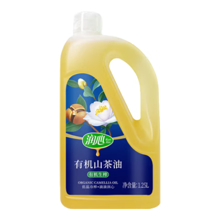 潤心山茶油 有機(jī)油茶籽油 低溫壓榨食用油生榨1.25L 光明服務(wù)菜管家商品