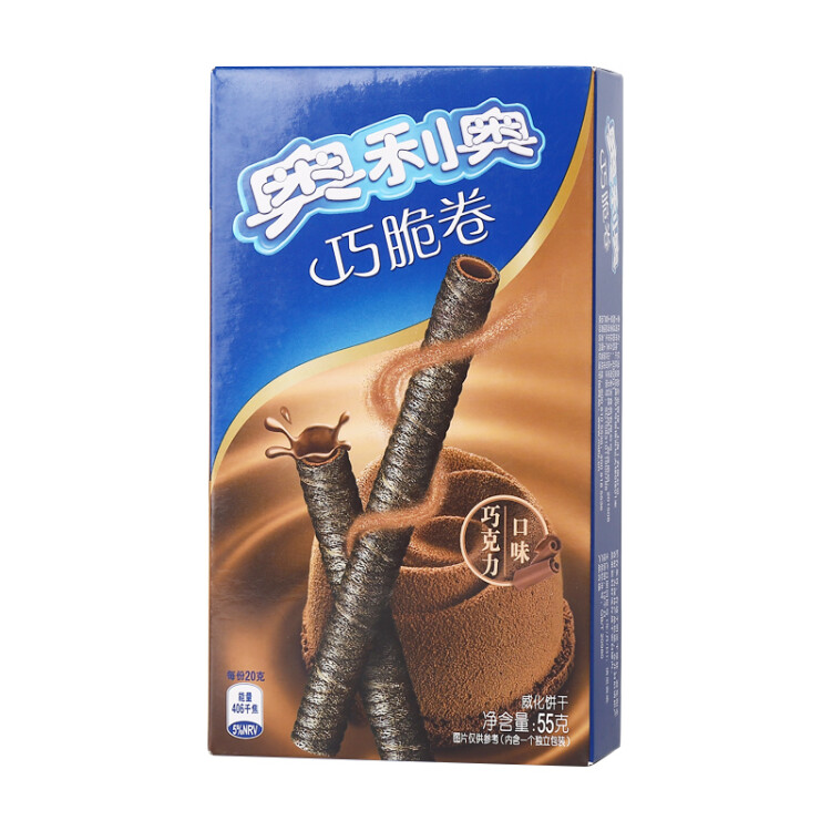 奥利奥（Oreo）可可脆卷 巧克力味  50g 休闲零食 早餐 下午茶 菜管家商品