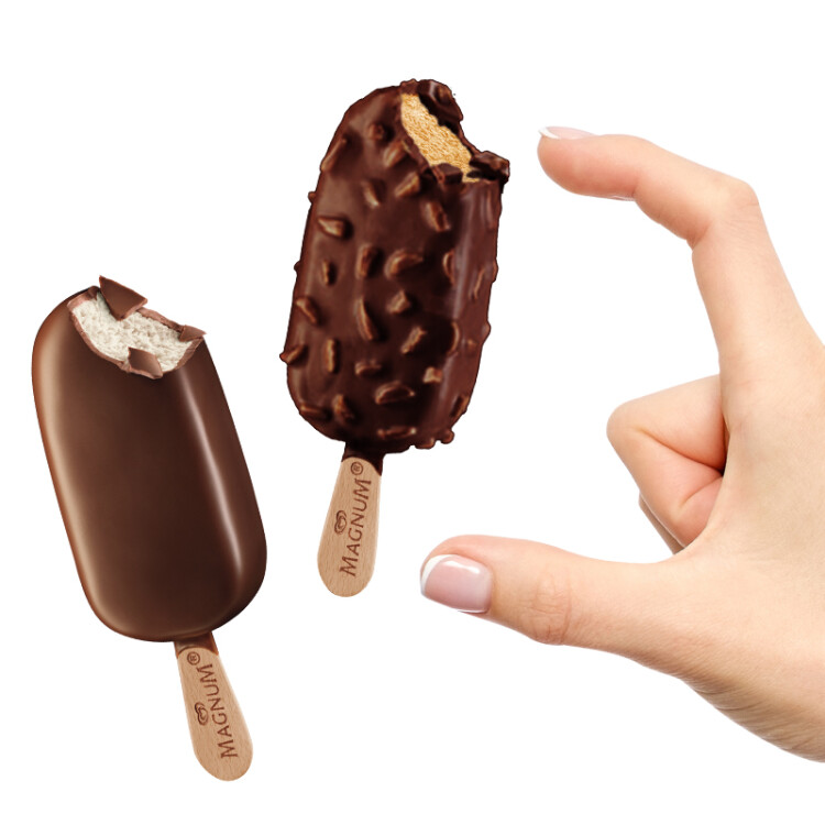 梦龙和路雪 迷你梦龙 香草+松露巧克力口味冰淇淋 42g*3支+43g*3支 光明服务菜管家商品 