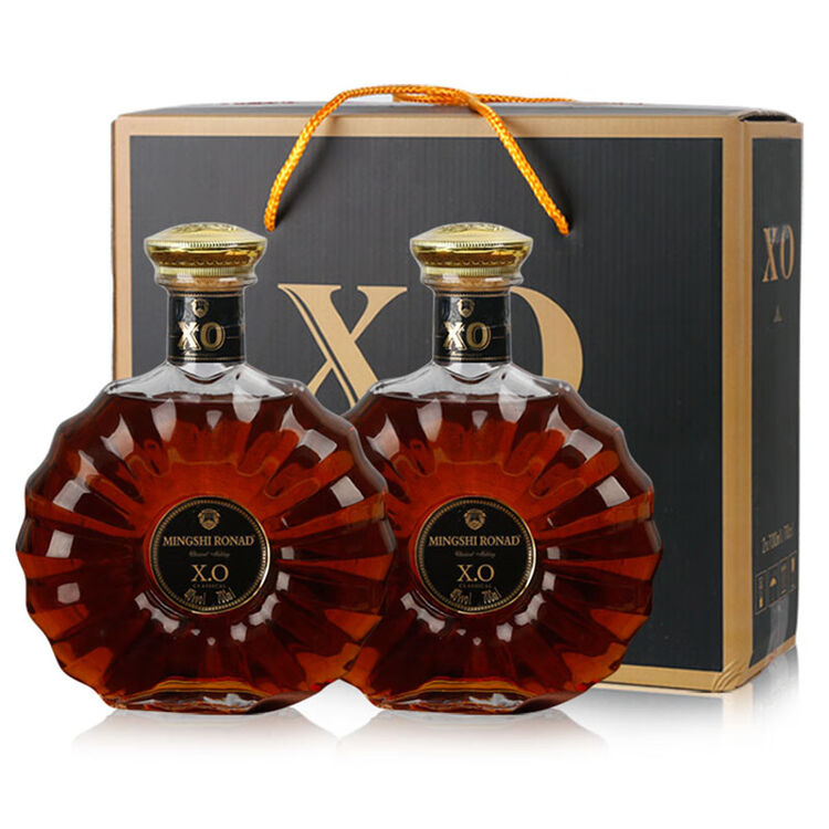 法国原酒进口洋酒名仕罗纳德1897xo白兰地40度烈酒基酒整箱礼盒装700