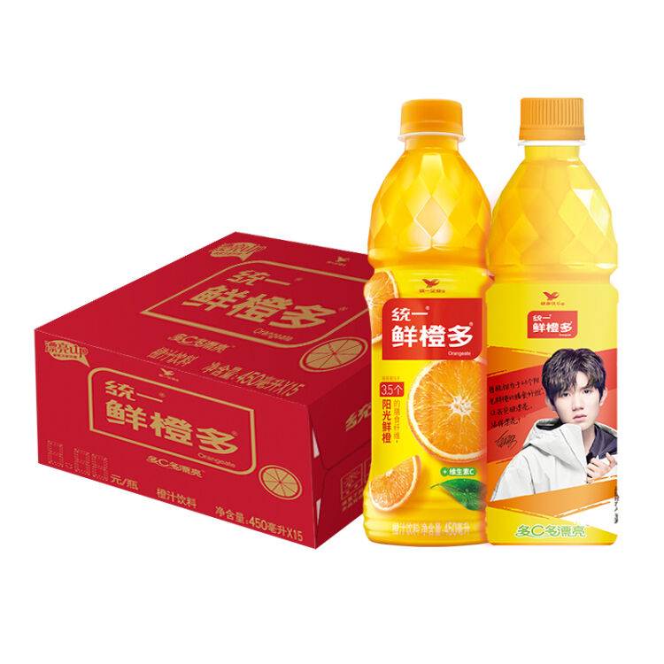 统一 鲜橙多 450ml 15瓶 整箱装 橙汁饮料（新老包装随机发货）【图片 价格 品牌 评论】 京东