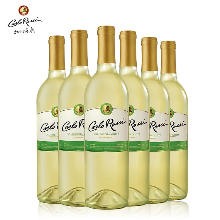 加州乐事美国原瓶进口红酒整箱750ml6瓶清爽白白葡萄酒