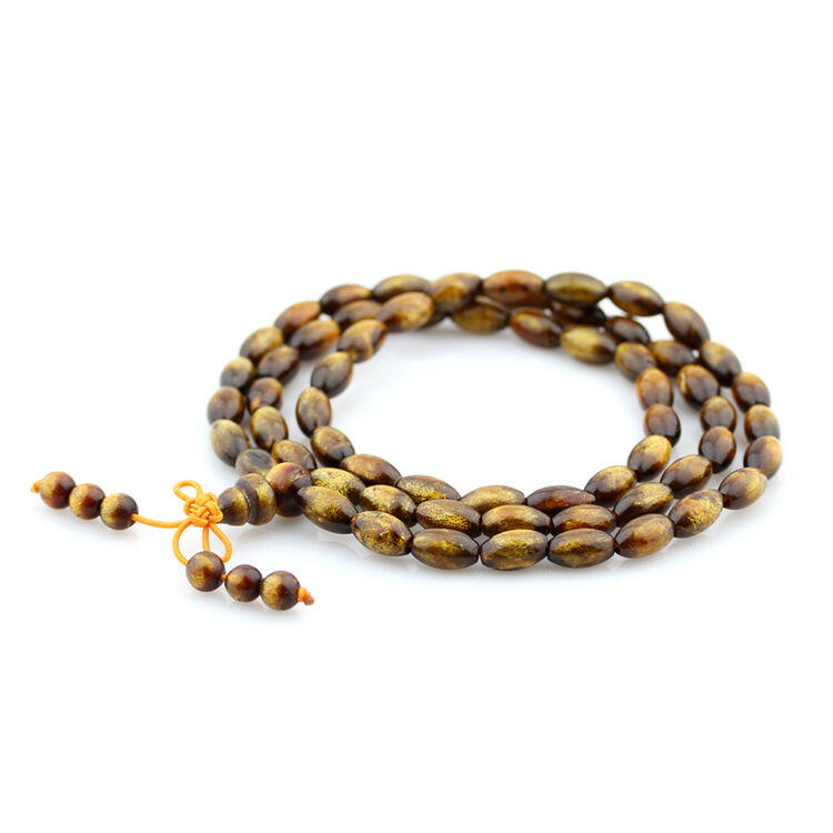 小石头 金海柳手链女款多圈12mm*6mm路路通佛珠手串