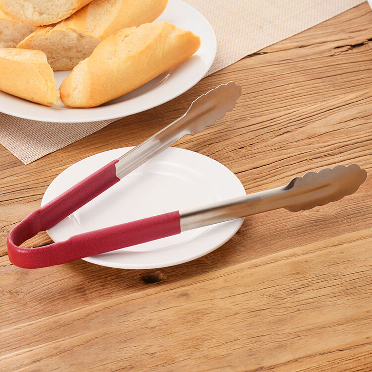 星普莱 不锈钢食品夹子面包夹蛋糕夹牛排夹烘焙夹烧烤夹自助餐夹 25cm