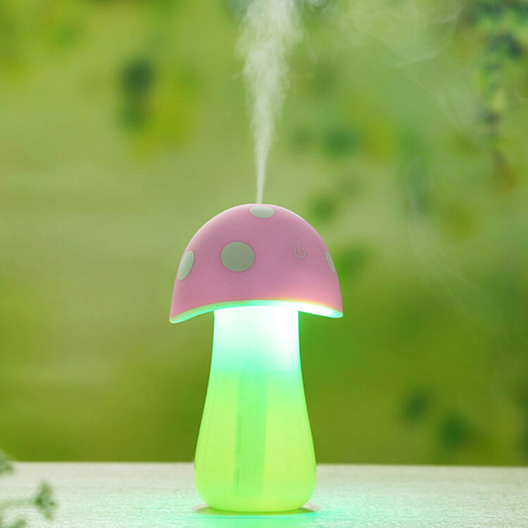蘑菇加湿器 创意迷你小夜灯蘑菇灯usb宿舍办公室家用车载小型水瓶桌面