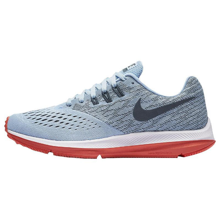 全球购耐克(nike) zoom winflo 4 - 女士运动跑步鞋 ice blue/blue