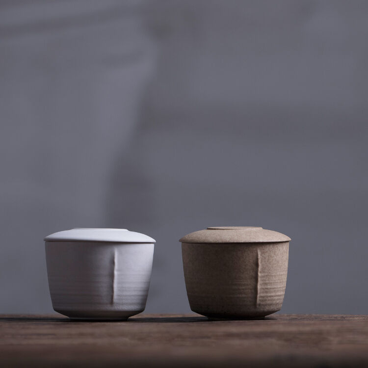 万仟堂(edenus) 陶瓷茶叶罐茶叶存储罐便携旅行小茶叶罐带布包 小茶罐