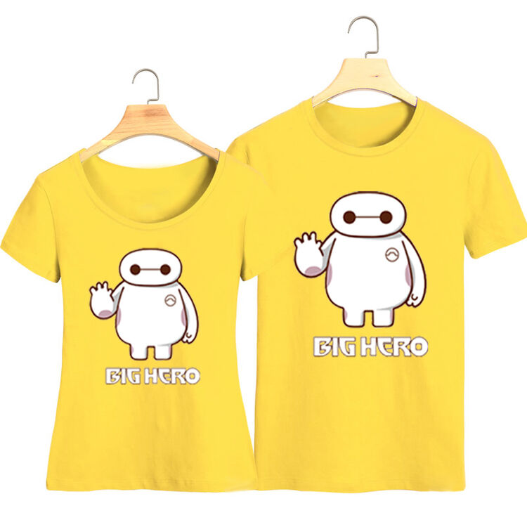 2015夏季短袖t恤大白情侣t恤爱卡通学生超能陆战队宽松男女生修身个性