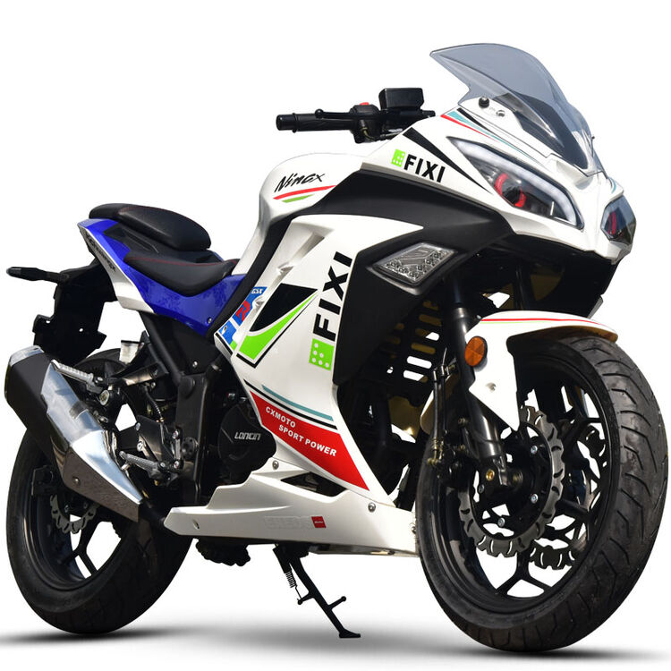 街跑150cc-350cc双缸水冷 大排量 摩托车 定制 618 小忍者白色 天使眼