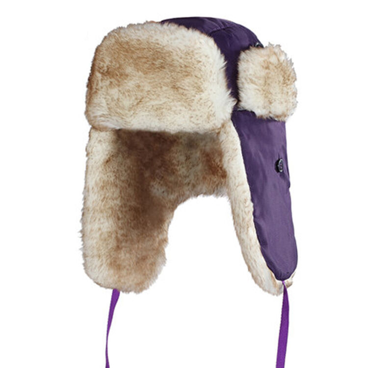 the first outdoor 秋冬保暖帽子加厚雷锋雪帽 深紫色 均码