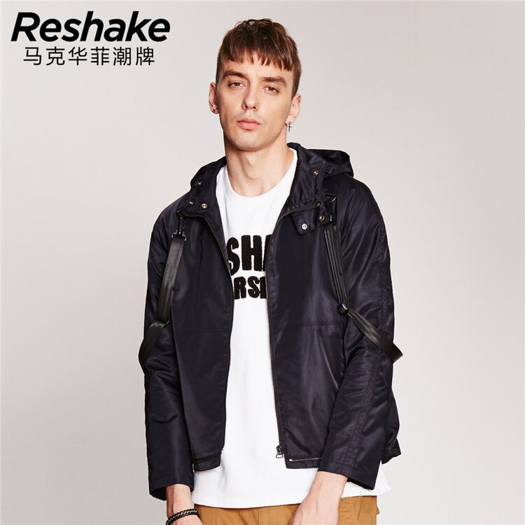 马克华菲潮牌马克华菲潮牌reshake华菲型格2017秋季潮流个性背带设计