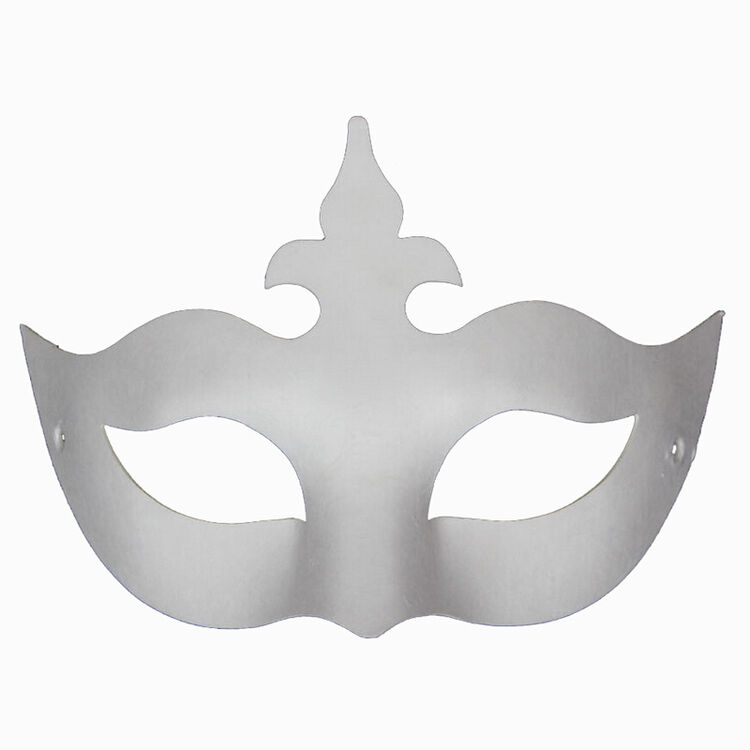 盛泉 环保纸浆 白色面具 手绘diy涂鸦面具 纸脸谱 白色 空白面具 皇冠