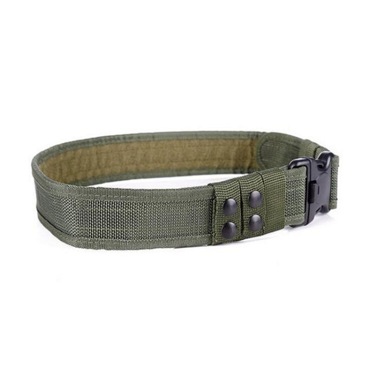 多功能武装带户外作训腰带 军训战术编织腰带 绿色