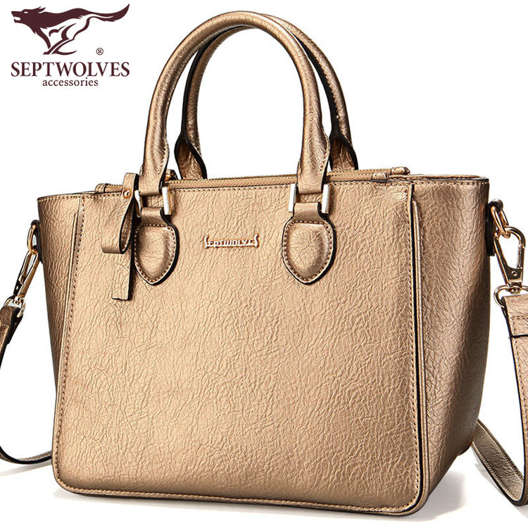 七匹狼(septwolves)女包女士手提包时尚潮流手提包韩版简约纯色单肩