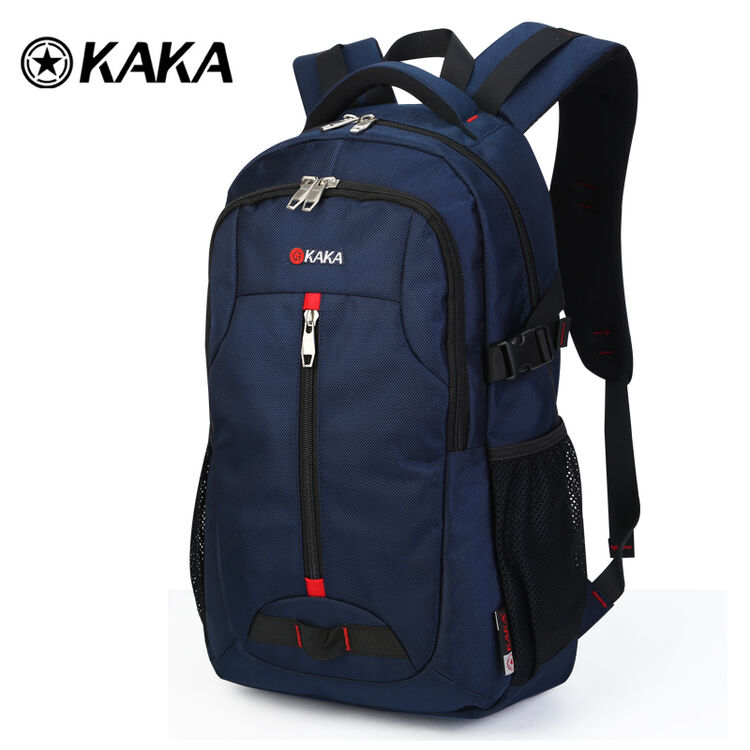 卡卡kaka 新款男士双肩包 韩版女背包 运动休闲书包 男高中学生电脑包