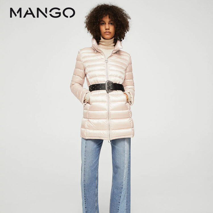 mango女装间棉滑雪衫13065016 灰色 19/xs