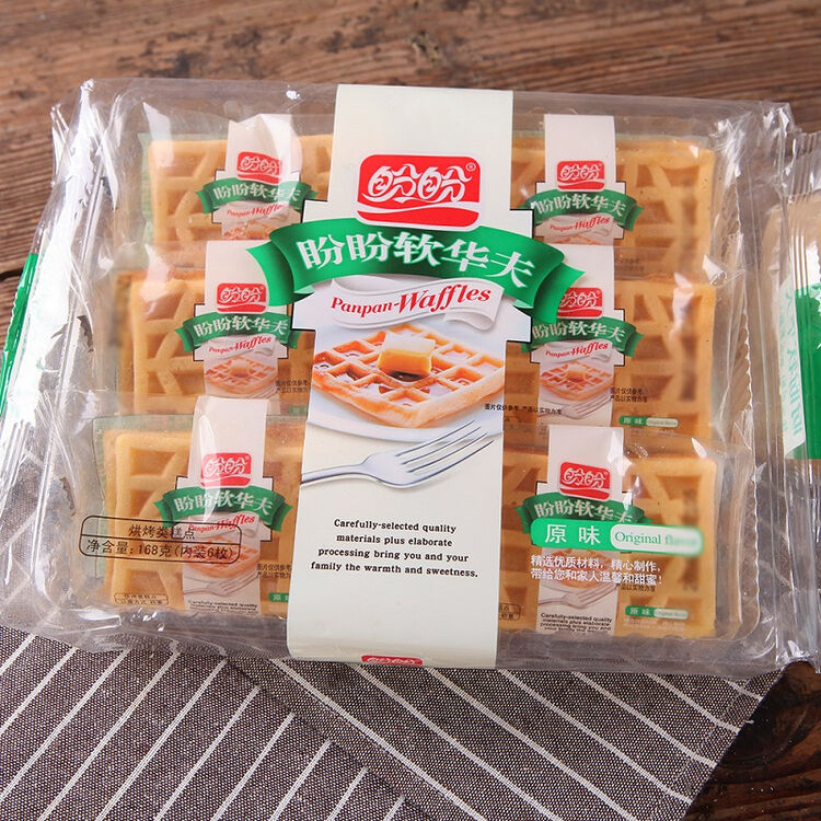 盼盼 软华夫饼 原味168g/袋