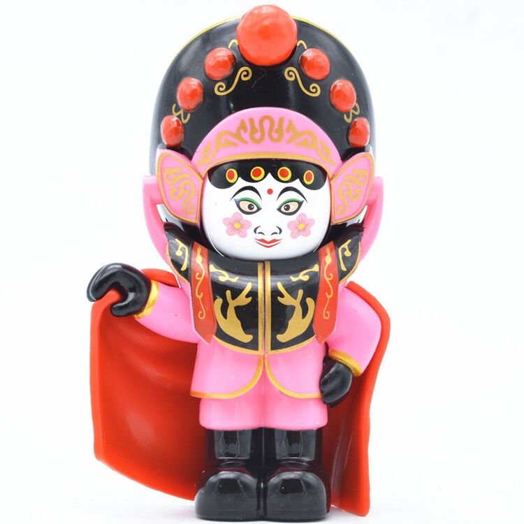 变脸玩具娃娃 京剧脸谱玩偶摆件民间特色工艺品京剧礼品送外国人 叁代