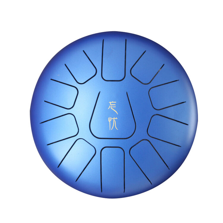 广雅 乐器 hang drum 鼓 空灵鼓 11音舌 色空鼓 无忧鼓 10寸 深蓝色