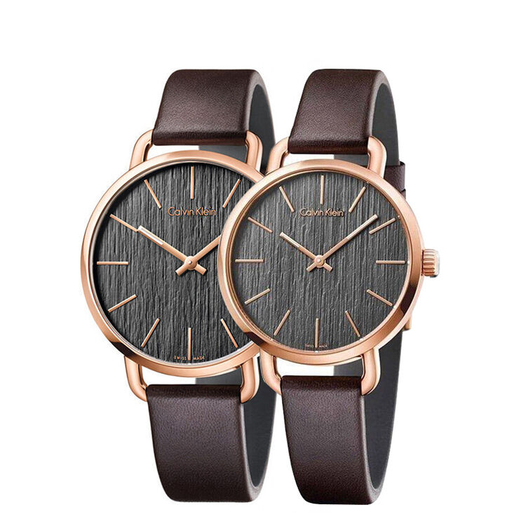 全球购 卡文克莱(calvinklein)ck手表 even系列石英情侣男女腕表 k7b2
