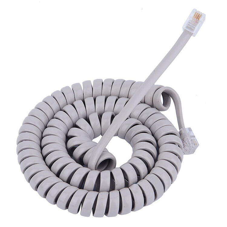 致浦c0d1电话座机听筒线电话连接线电话线电话线接头浅灰色