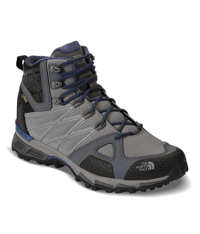 the north face 北面登山鞋男鞋gore-tex防水防滑徒步鞋 gri grey/sha