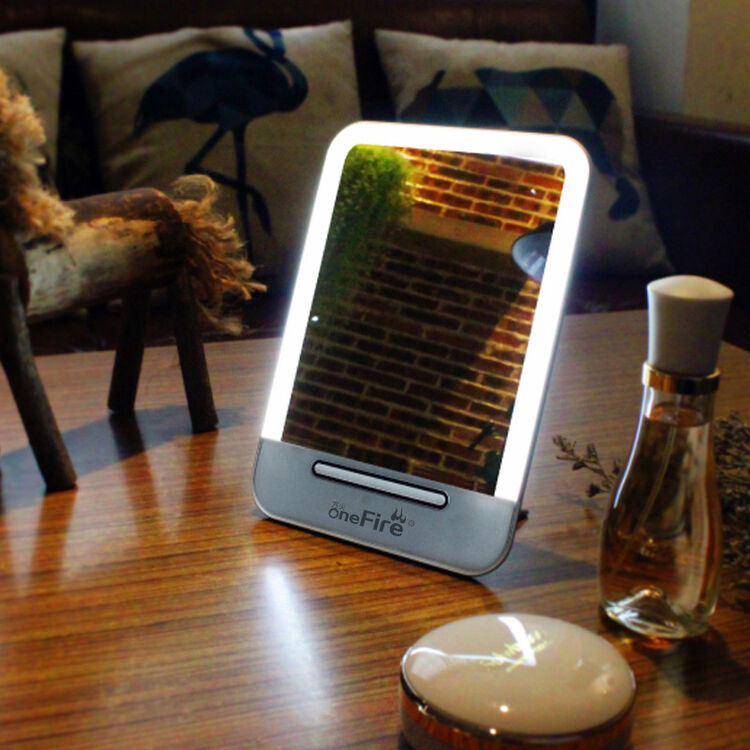 新款化妆镜台灯 送女友卧室梳妆台照明镜子灯 多功能触摸led台灯 玫