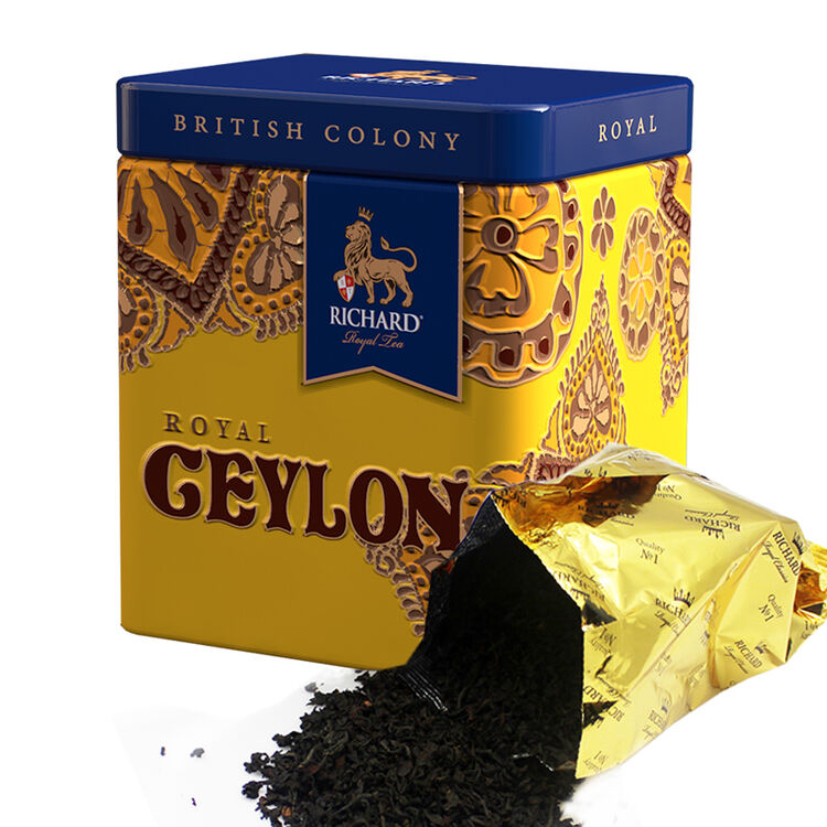 瑞查得 俄罗斯进口英式锡兰红茶礼盒原料斯里兰卡高地茶 港式丝袜奶茶