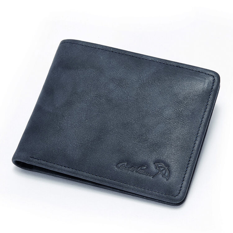 花雨伞arnold palmer 男士钱包短款牛皮革钱夹横款韩版青年皮夹子haa