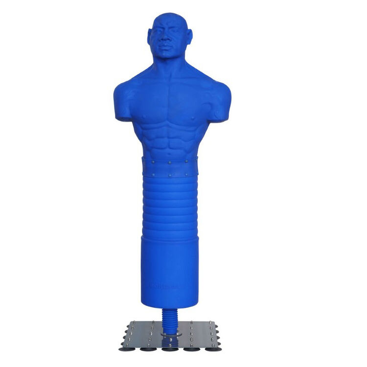 吉锐 搏克形硅胶人形沙袋拳击不倒翁沙包宣泄人专业散打 蓝落地人