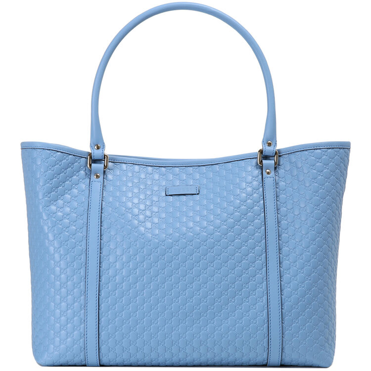 gucci 古驰 女士天蓝色压纹牛皮手提单肩包 449647 bmj1g 4503