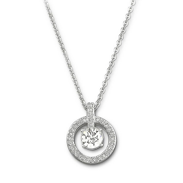 全球购 施华洛世奇swarovski 圆环单钻lavender 链坠项链1039065