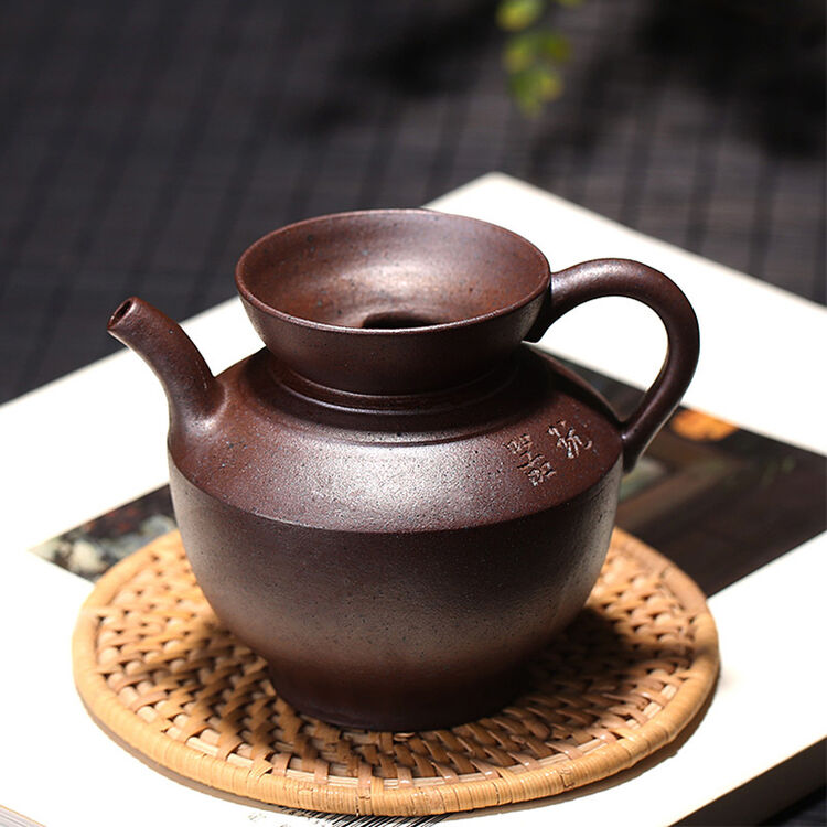 一水堂(yishuitang) 宜兴紫砂壶真品纯全手工公道杯窑变汉罐200毫升