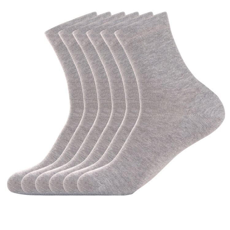 脚裂袜子 足跟型女士护脚袜 后跟干脚裂袜厚棉款保暖保湿防裂袜 6双装