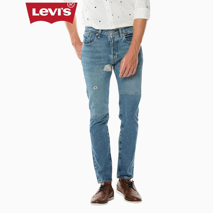 levis李维斯男士501ct经典锥型中腰牛仔裤28894-0096levis 浅牛仔色