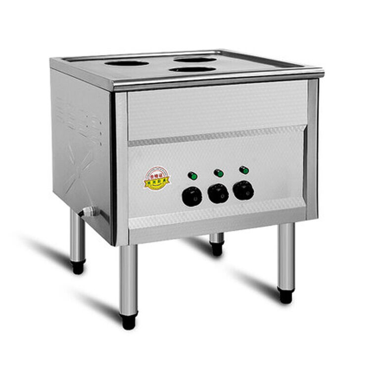 商用蒸肠粉炉电热蒸炉馒头机蒸包炉三孔蒸包子机