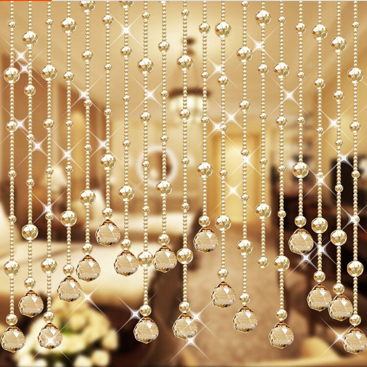 物有物语(wuyouwuyu) 水晶门帘 珠帘客厅装饰珠子隔断帘过道玄关餐厅