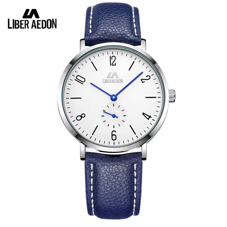 励柏艾顿(la)手表石英男 瑞动系列mobility款简约牛皮表带时尚男士