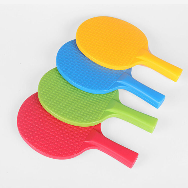 幼儿园感统玩具乒乓球拍初学者儿童休闲运动训练塑料玩具套装 a款绿色