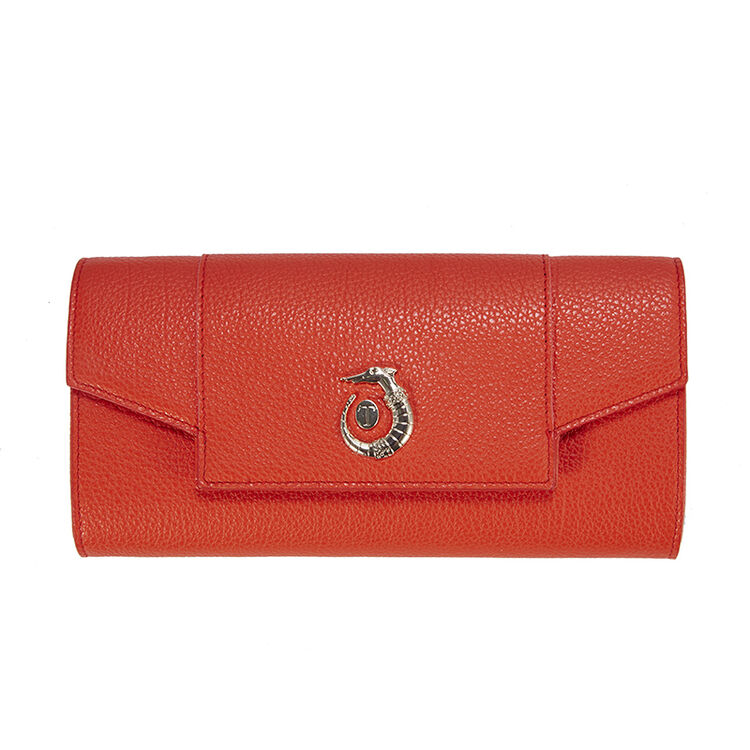 trussardi 杜鲁萨迪女式橘色牛皮手拿斜挎包76w000041y090480 0150 nr