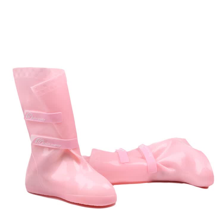 rainaway日韩时尚风格可爱防雨鞋套 水鞋套雨靴 可调节式儿童雨鞋