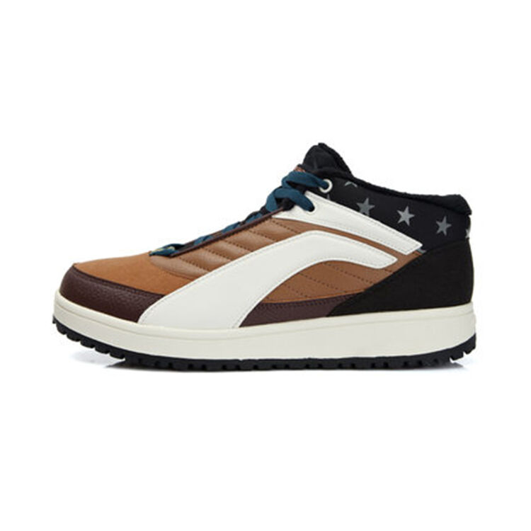 李宁棉鞋男2017冬季中高帮保暖加绒棉鞋运动鞋男鞋休闲鞋板鞋 alck107