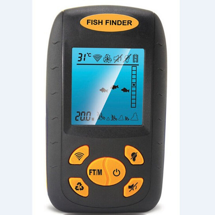 中天乐 fishfinder新款探鱼器鱼群探测器超声波有线无线探鱼器 水下找