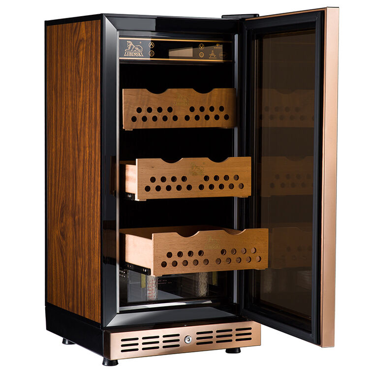 lubinski 雪茄柜 专业恒温恒湿醇化保湿柜 玫瑰金【图片 价格 品牌