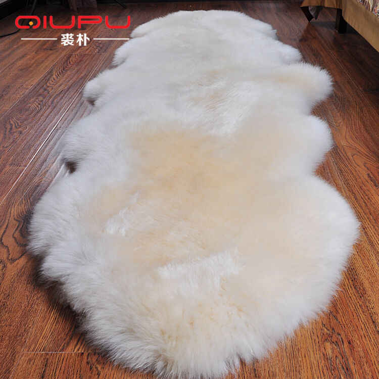 裘朴 羊皮沙发垫冬季纯羊毛沙发毯澳洲纯羊毛皮毛一体沙发飘窗毯多