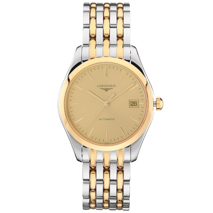 浪琴(longines)瑞士手表 雅致系列自动机械情侣表男表l4.898.3.32.